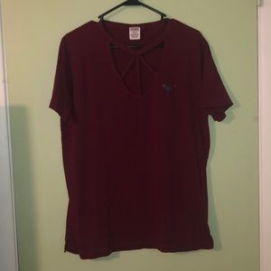 Burgundy VS shirt